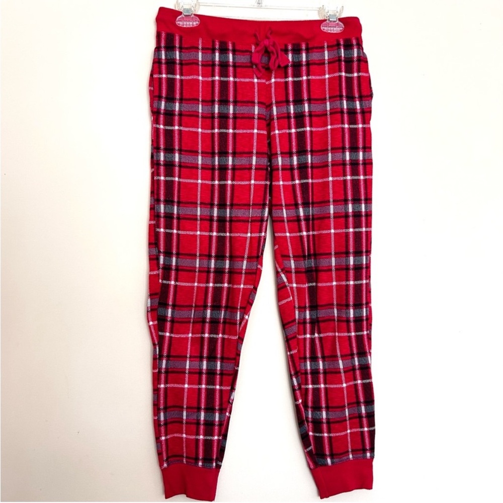 Women's Red Plaid Pajama Pants with Pockets PJ